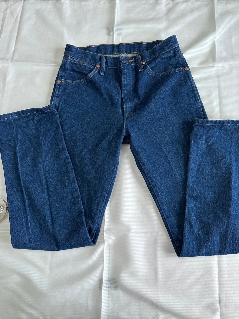 dark wash western straight leg wrangler jeans